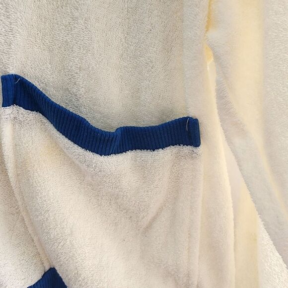 Mervyns Mens Collection Grandpas Terrycloth Cardigan Mens SZ Med Academia Preppy - Picture 3 of 5